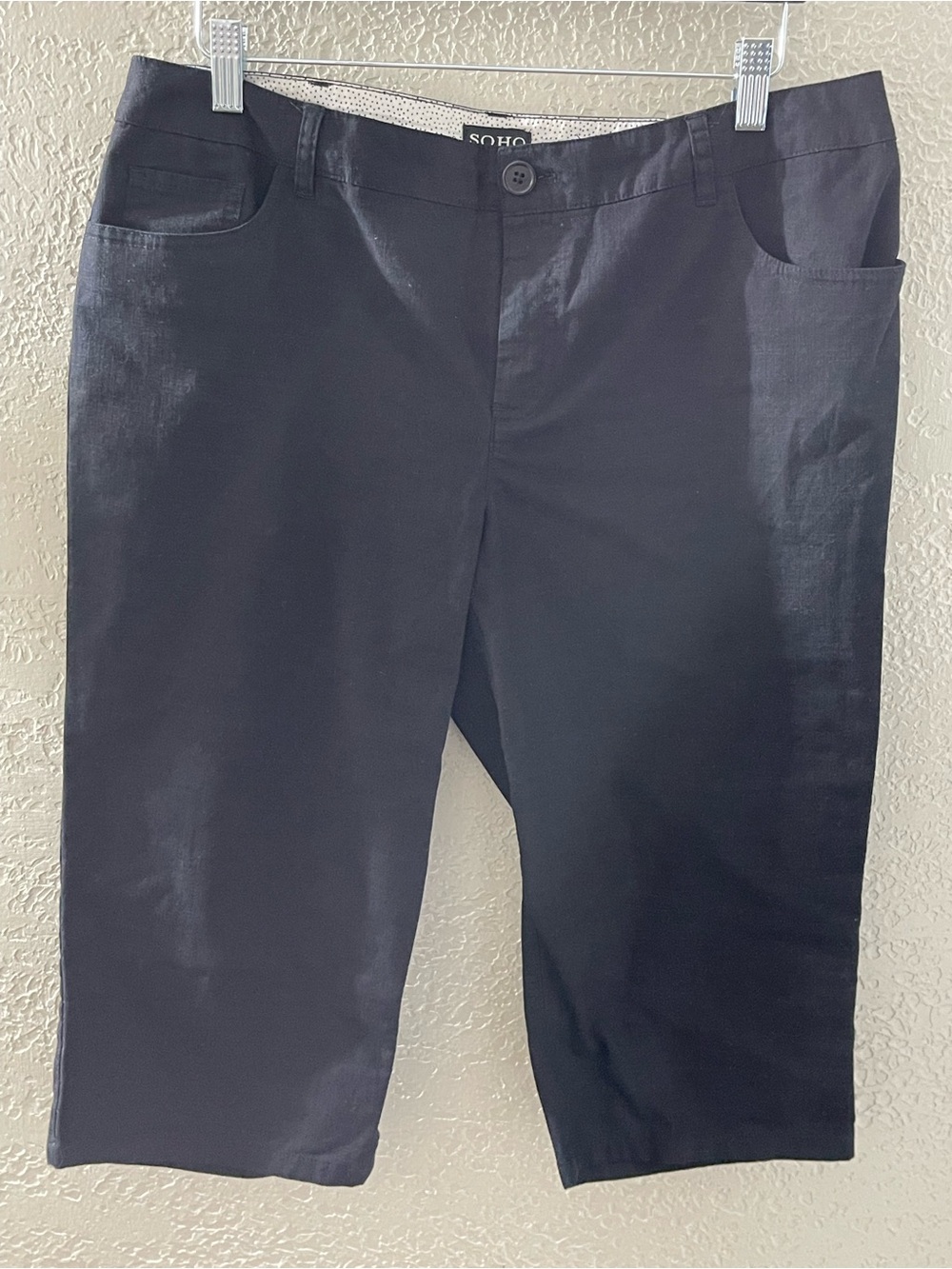 Y2K SOHO Women’s Black Knee-Length Bermuda Shorts Size 12